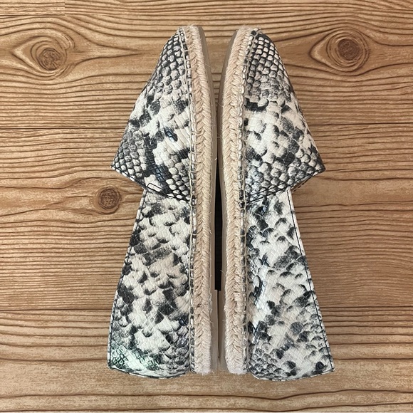 Circus Sam Edelman Laila Espadrille Flats Snakeskin Print Size 7.5 - Picture 6 of 14